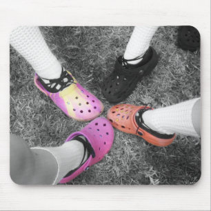 Colored Crocs & Soft Shoes Mousepad