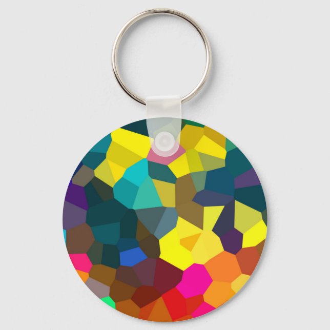 Colored Crystals Keychain (Front)