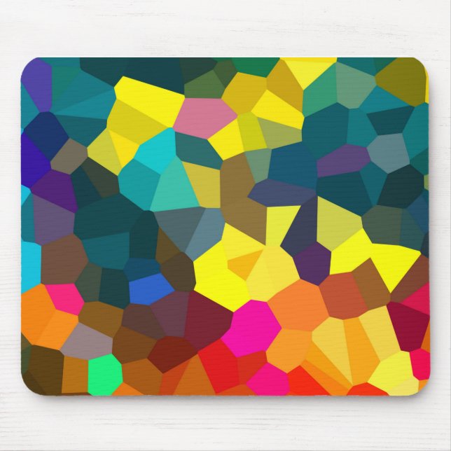 Colored Crystals Mouse Pad (Front)