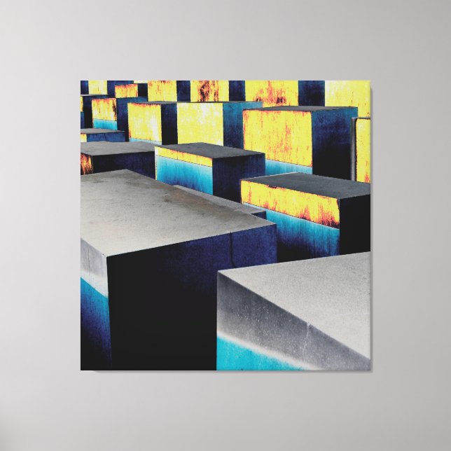 Colored cubes canvas print (Front)