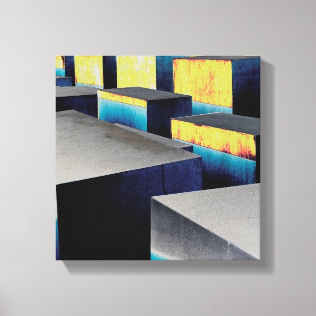 Colored cubes canvas print (Front)