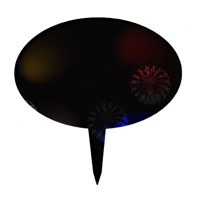 Colored Cystal Imager Cake Topper (Front)