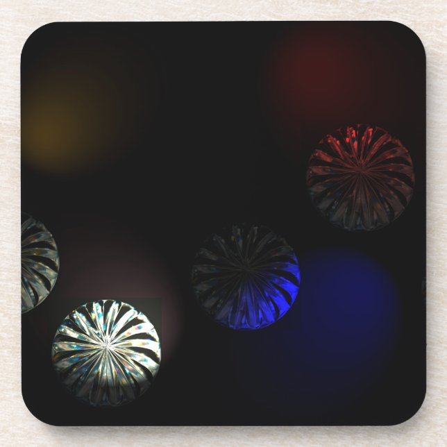 Colored Cystal Imager Drink Coaster (Front)