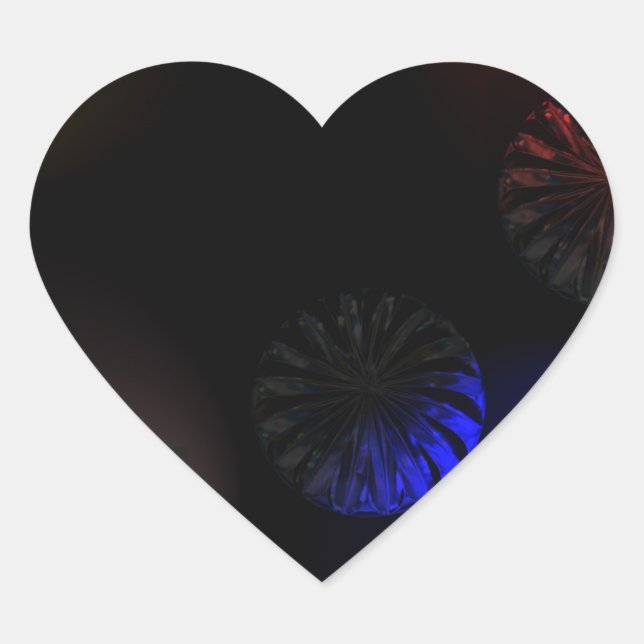 Colored Cystal Imager Heart Sticker (Front)