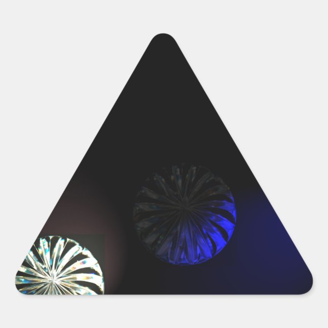 Colored Cystal Imager Triangle Sticker (Front)