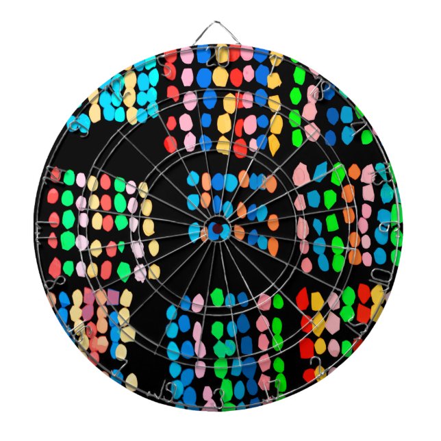 Colored dots dart board (Front)