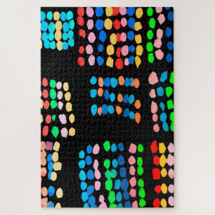 Colored dots jigsaw puzzle