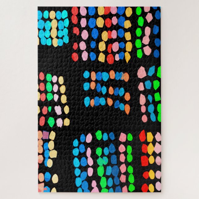 Colored dots jigsaw puzzle (Vertical)