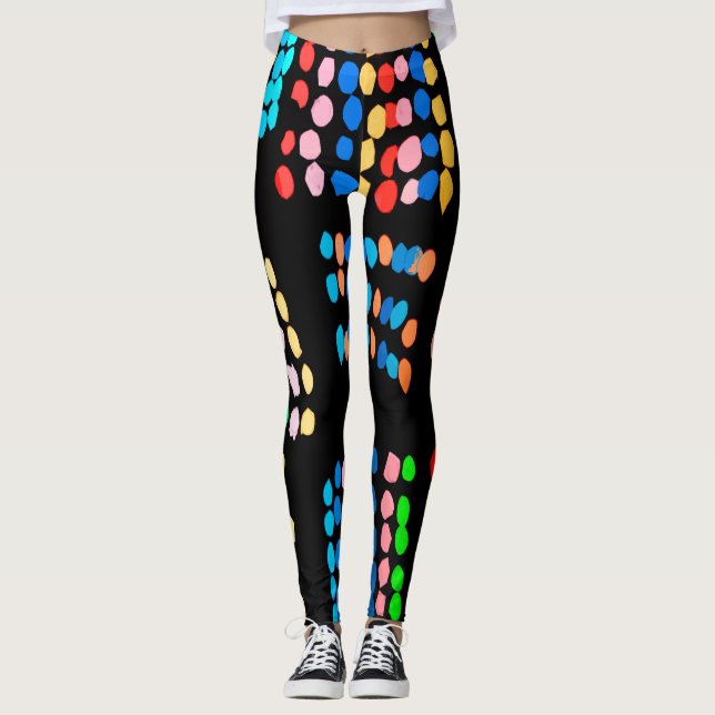 Colored dots leggings (Front)