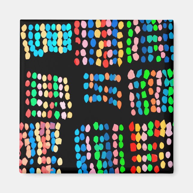 Colored dots magnet (Front)