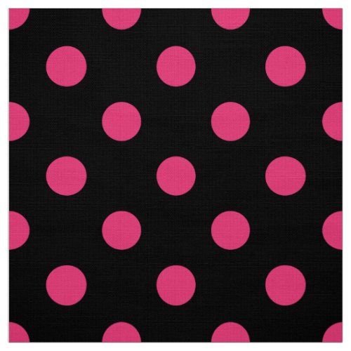 colored dots on black pattern fabric