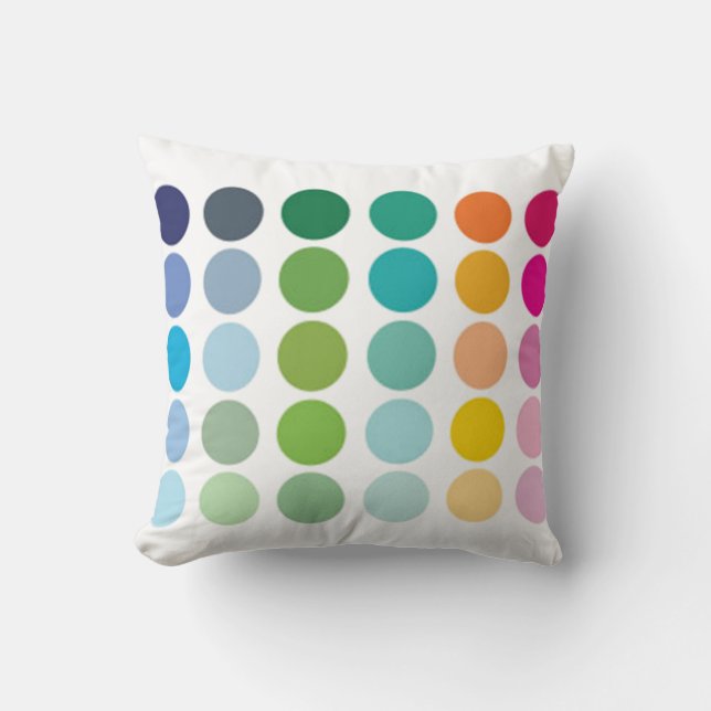 Colored Dots Pillow (Front)