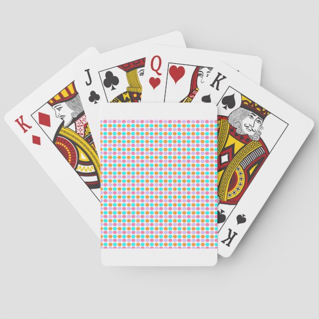 Colored Dots Poker Cards (Back)
