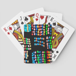 Colored dots poker cards