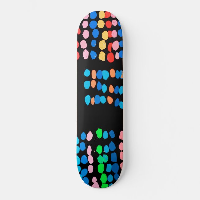 Colored dots skateboard (Front)
