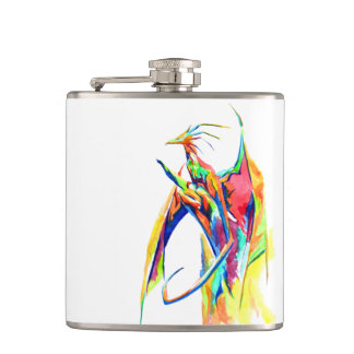 Colored dragon flask