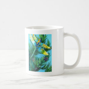 Colored Drangonfly & Pine Tree Coffee Mug