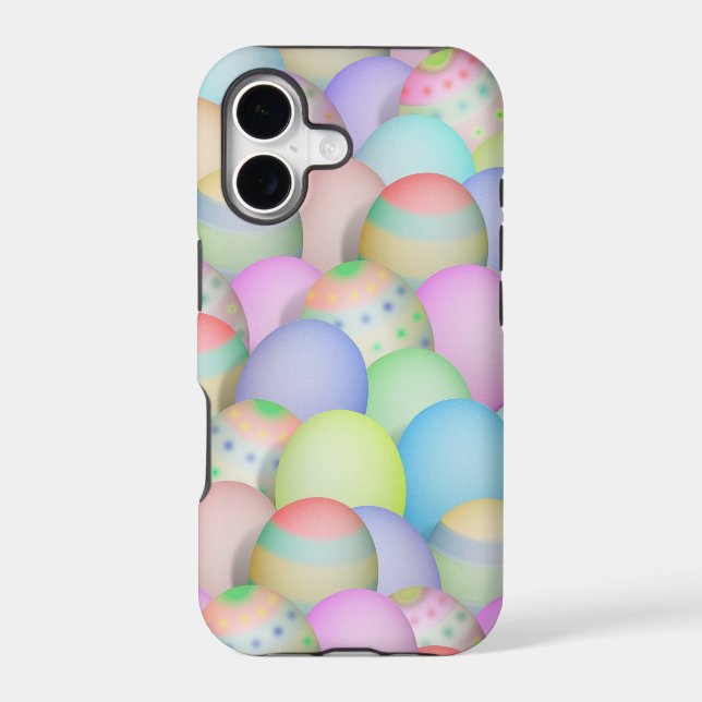 Colored Easter Eggs Background Iphone Case (Back)