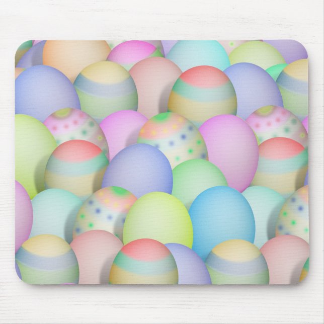 Colored Easter Eggs Background Mouse Pad (Front)