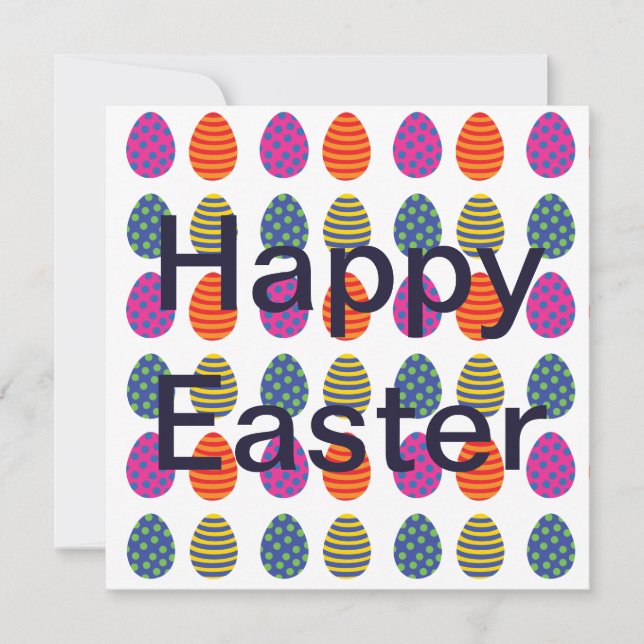 Colored Easter Eggs Pattern (Front)