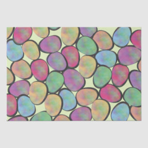 Colored Easter Eggs Tissue Paper