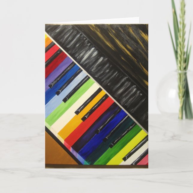 Colored eys abstract Art - Greeting Card (Front)