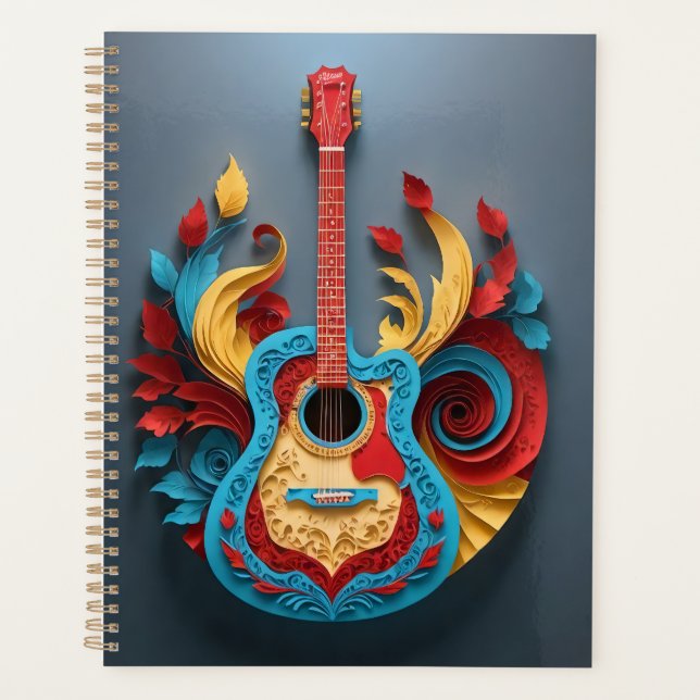  Colored Fantasy Guitar Planner (Front)