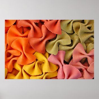 Colored Farfalle Poster by sirylok at Zazzle