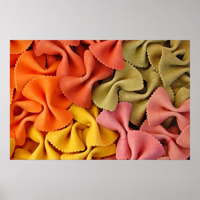 colored farfalle poster (Front)