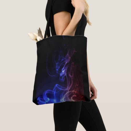 Colored Fire _ Blue  Red Tote Bag
