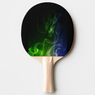 Colored Fire - Green & Blue Ping Pong Paddle