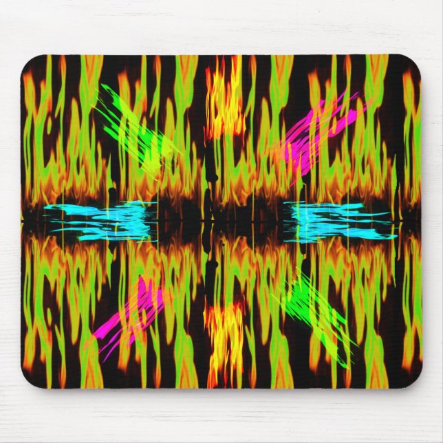 colored fire mousepad (Front)