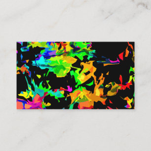 Colored flames business card