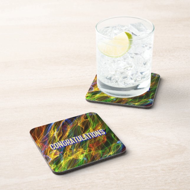 Colored Flames Coaster (Right Side)