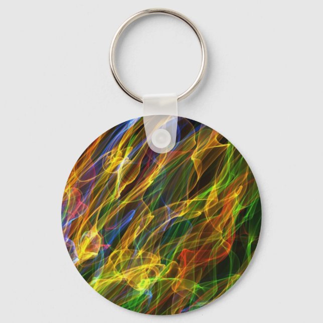 Colored Flames Keychain (Front)