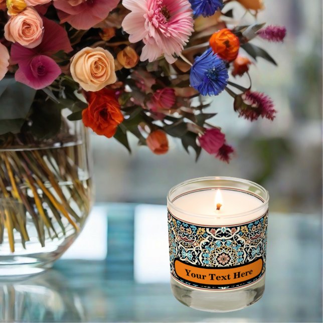Colored Floral Sketch Scented Candle (Creator Uploaded)
