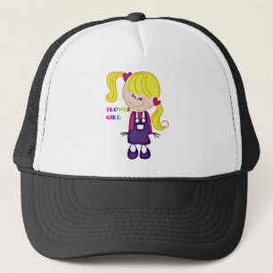 Colored Flower Girl Trucker Hat