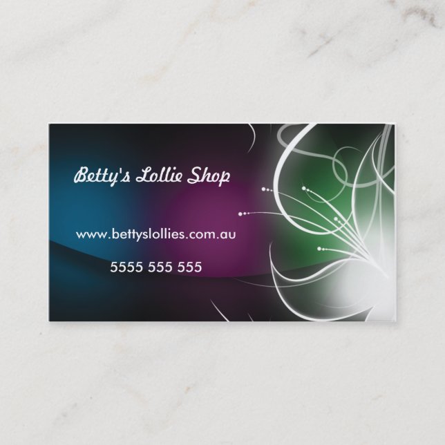Colored Generic Business Card (Front)