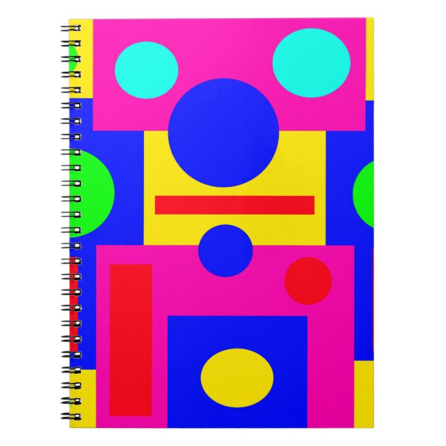 Colored geometric shapes notebook (Front)