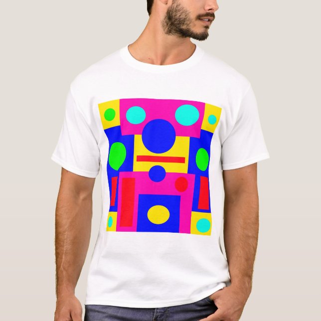 Colored geometric shapes T-Shirt (Front)