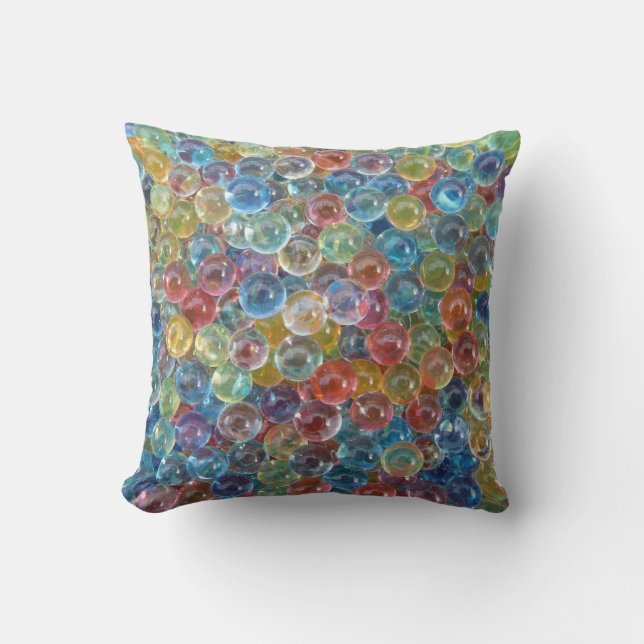 colored glass beads pillow (Front)