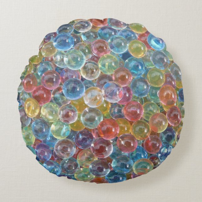 colored glass beads pillow (Front)
