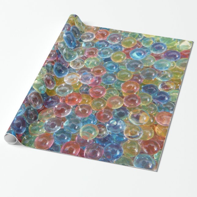 colored glass beads wrapping paper (Unrolled)
