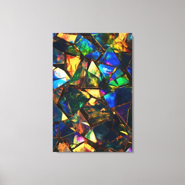 Colored Glass Canvas Print (Front)