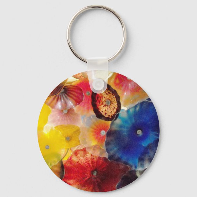 Colored Glass Keychain (Front)