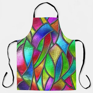 Colored Glass Pattern 3D Texture Apron