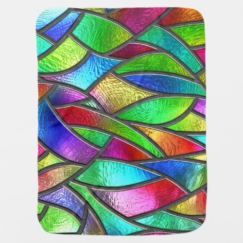 Colored Glass Pattern 3D Texture Baby Blanket