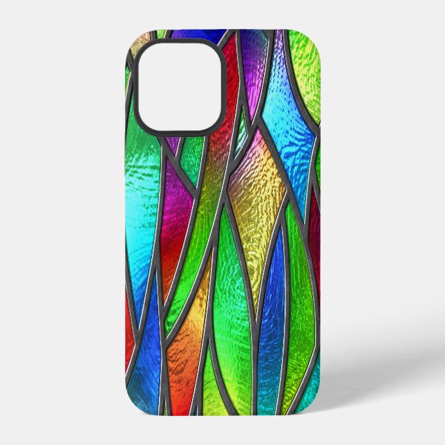 Colored Glass Pattern 3D Texture Iphone Case (Back)