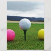 Colored Golf Balls, mountain tee (Front)