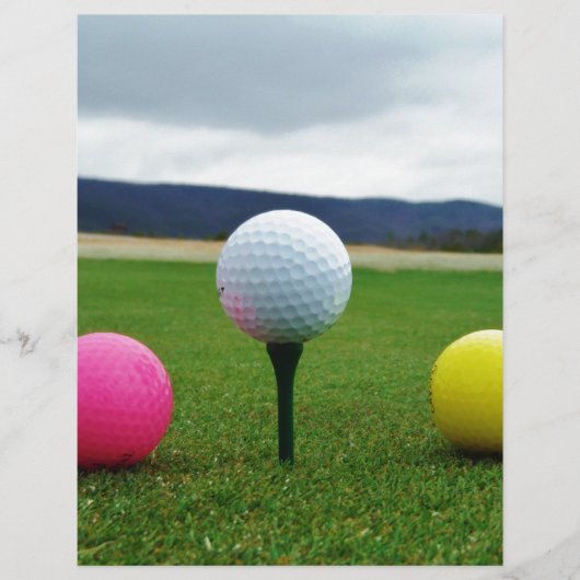 Colored Golf Balls, mountain tee (Front)